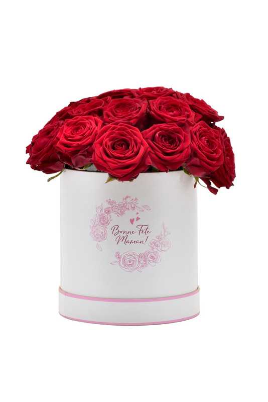 Boîte à Roses Rouges «Red Naomi»