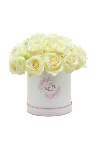Boîte à Roses Blanches «Avalanche»