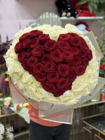 Coeur 101 roses